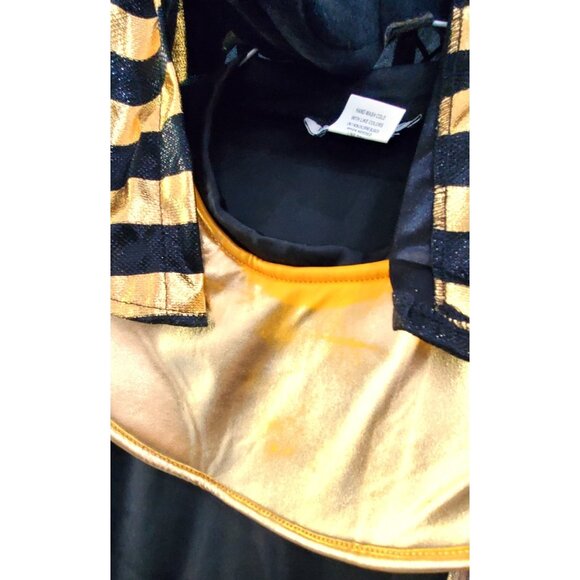 EGYPTIAN ANUBIS cosplay Halloween Costume shirt cape mask adult Medium NO PANTS - Picture 8 of 10